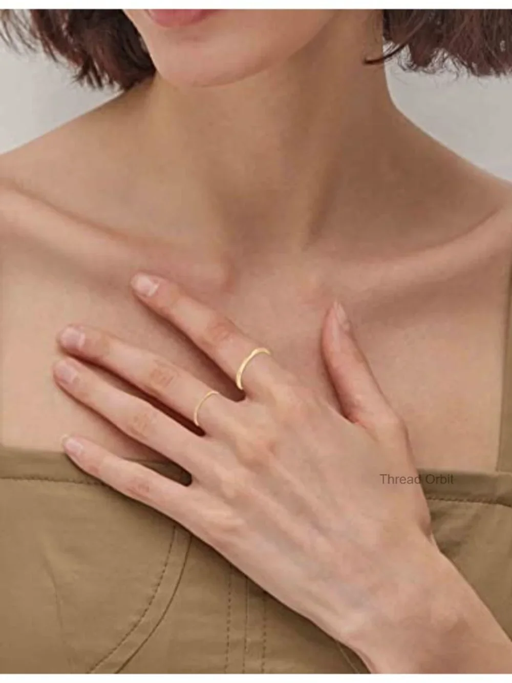 14K Gold Plated Stacking Ring Set Non Tarnish Dainty Stackable Rings Sizes 4-12